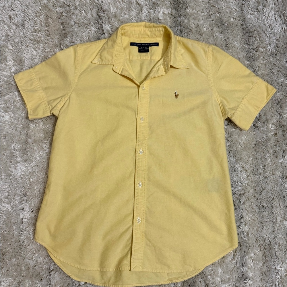 Ralph Lauren Yellow Casual Button Down Shirt